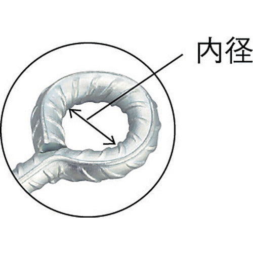 TRUSCO ユニクロ異形ロープ止め丸型13×1500mm TRM-Y13150I 1 本