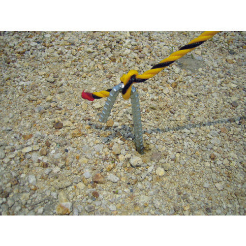 TRUSCO 유니클로 이형 로프 고정 J형 10×200mm TRJ-Y1020I 1개