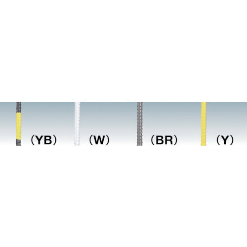 TRUSCO カラー異形ロープ止め丸型 ブラウン TRM-13150I 1 本