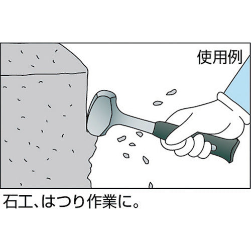 TRUSCO 一体型石頭ハンマー TOP-11SH 1 本