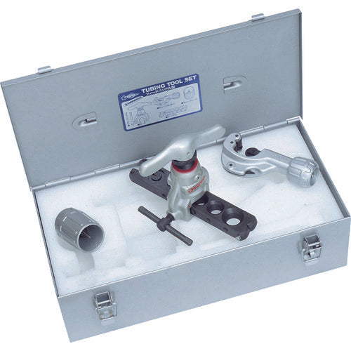 Super Tubing Tool Set (Eccentric Type) Feed Handle Type Compatible with New Refrigerants and New Standards For Inch Sizes TS456WH 1 S
