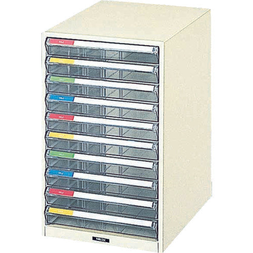 TRUSCO B4 Letter Case, Shallow Type, 10 Tiers, TB4-10P, 1 Unit
