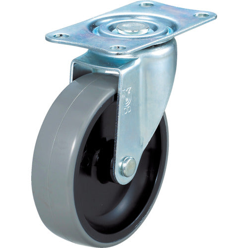 TRUSCO Caster for Carts Φ100 Nylon Wheel Urethane Wheel Stainless Steel Fittings Swivel TYSUSSG-100NU 1 pc