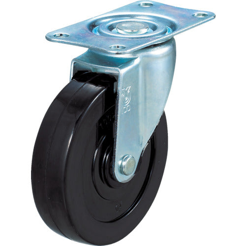 TRUSCO 대차용 캐스터 Φ100 도전성 고무차 자재 TYSG-100RHE 1개