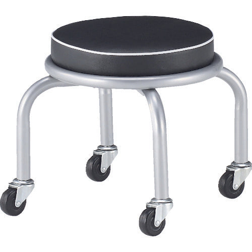 TRUSCO 작업용 의자 Φ300XH330 캐스터 부착 TYZ255-33HK 1 다리