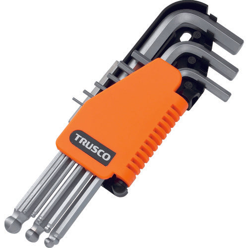 TRUSCO ボールポイント六角棒レンチセット 9本組 TXB-9S 1 S