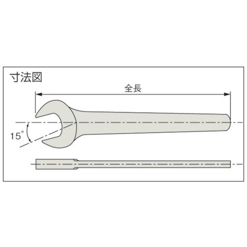 Ampco explosion-proof open-end wrench, two-face width dimension 13 mm AMC0112 1 piece