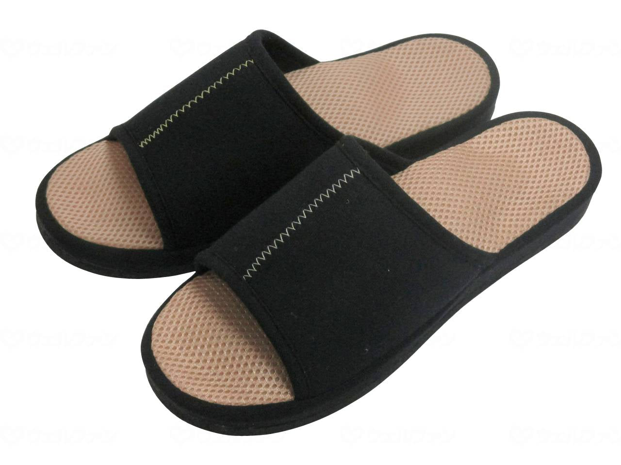 アルファックス健康ルームサンダル メガ押し メンズふみっぱ ベージュ 25-27cm