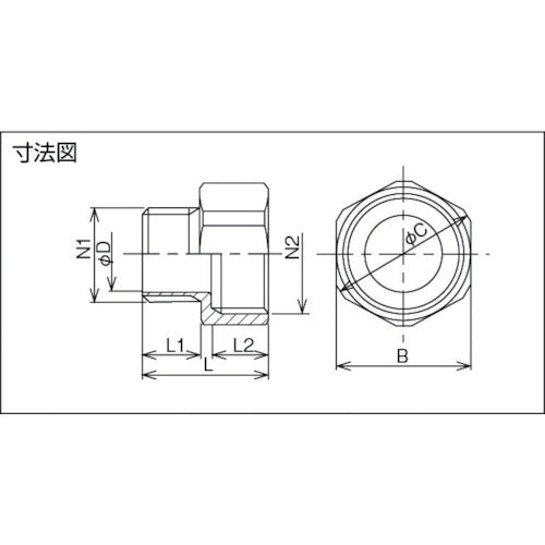 島田 鋼 耐圧防爆構造レジューサー PF1/2XPF3/4 SR16-22 1 個