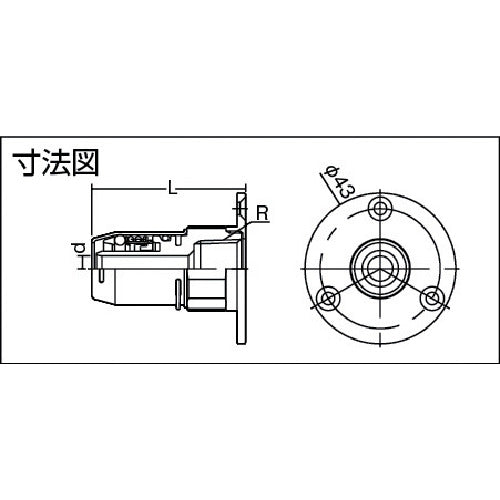 TBC ワンタッチ継手床付 OT13-FS 1 個