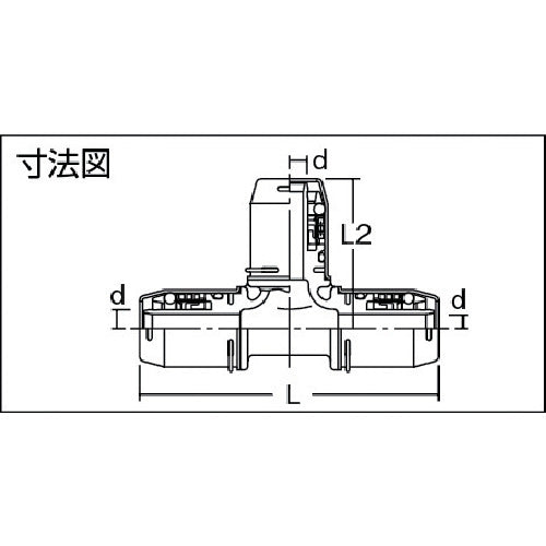 TBC ワンタッチ継手チーズ OT16(PN15)-T 1 個
