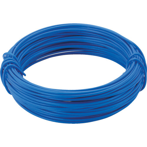 TRUSCO カラー針金 小巻タイプ 青 18番手 線径1.2mm×10m TCWS-12B 1 巻