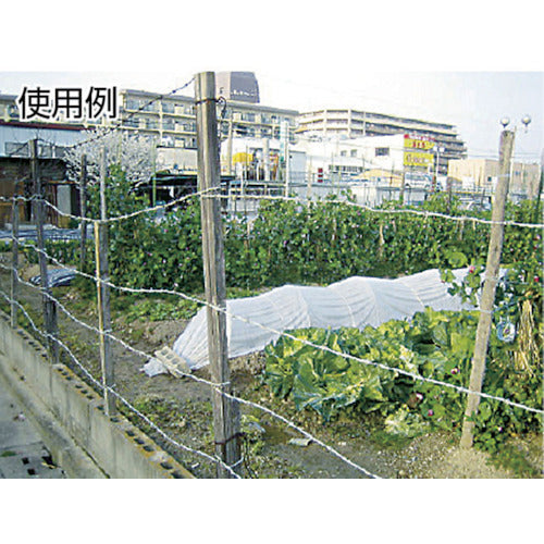 TRUSCO 有刺鉄線 溶融亜鉛メッキ 1.9mmX100m TUW-20-100 1 巻