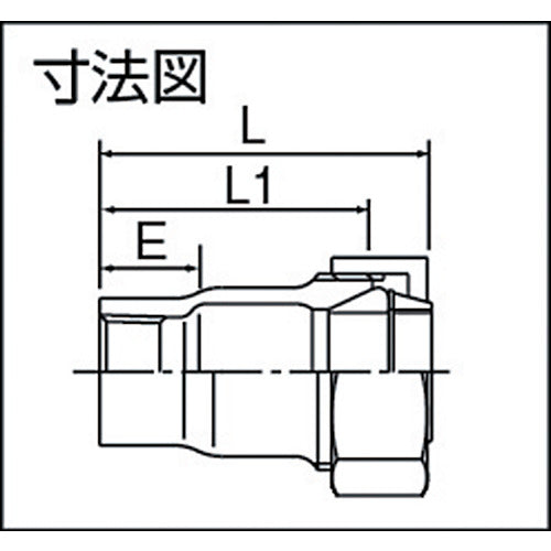 Riken Pipe Fitting LA Coupling HI-LA Type Female Adapter Nominal Size (A) 40 G-HI-LA-AQ-40A 1 Piece