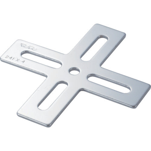 TRUSCO Joint Fitting Type 24 Flat Chrome Dimensions 105 x 100 Number of Holes 5 TK24-FX4C 1 pc