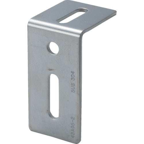 TRUSCO Joint Fitting 43 Type L Stainless Steel Dimensions 90X50 Number of Holes 3 TK43-L2S 1 pc