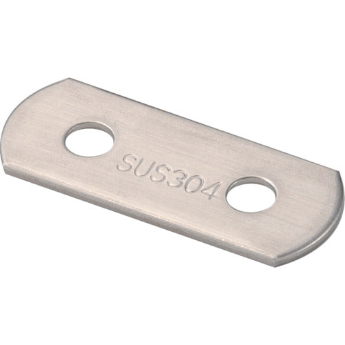 TRUSCO ジョイント金具19型フラット ステンレス 長さ50 穴数2 TK19-F2S 1 個