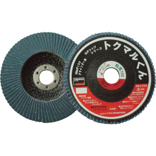 TRUSCO GP Top Tokumaru-kun Zirconia Φ100 10 pieces 120# GP100TMZ 1 box