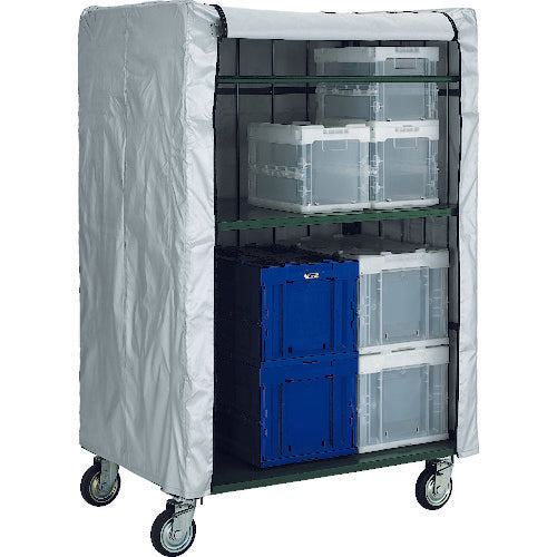 TRUSCO Optional High-Tainer Cover for Basket Carts 800 x 600 x 1700 with Zipper THTC-1SV 1 Piece