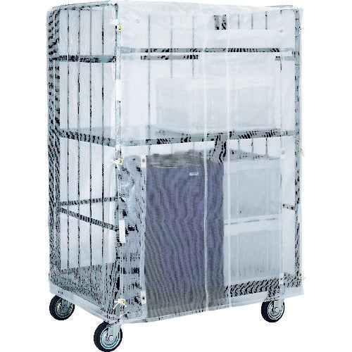 TRUSCO カゴ車用オプション ハイテナー用カバー 800×600×1700用 半透明 紐付 THTC-1IT 1 枚