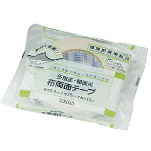Sekisui Cloth Double-Sided Tape 25mm x 15m W61IP01 1 Roll