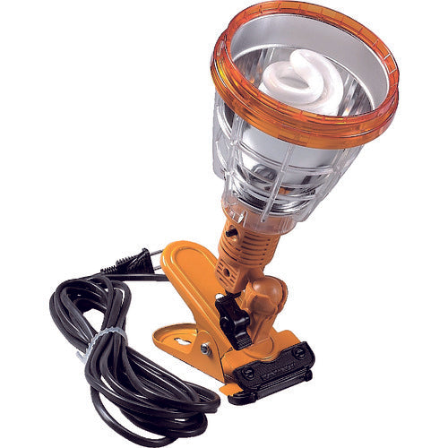 ハタヤ 軽便蛍光灯ランプ 単相100V 23W 電線5m 黄色 KF23-Y 1 台