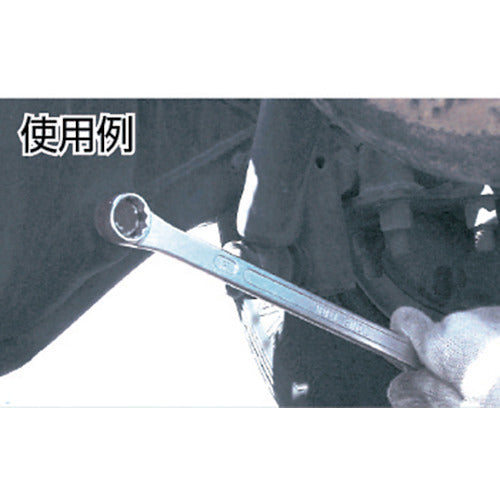 TONE Double-ended Extra Long Wrench (Straight) Opposite Side Dimensions 12 x 14 mm Plated M05-1214 1 Piece