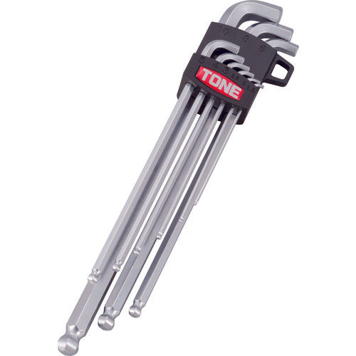 TONE Ball Point Hexagonal Wrench Set Master Tool Short Neck Long Ball Point L-Shaped Wrench Set 9-Piece Set BL900S 1 S