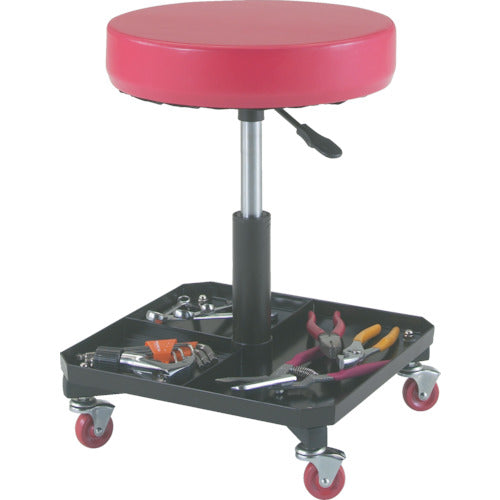 TRUSCCO 공구 넣어 작업 의자 Φ370×H430~555 TWC-S 1 다리