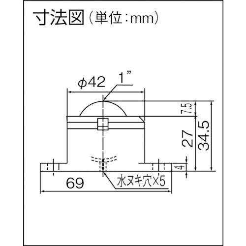 ISB 上向用ボールキャスター イグチベアー IP−25B 導電超高分子量製 IP-25B 1 個