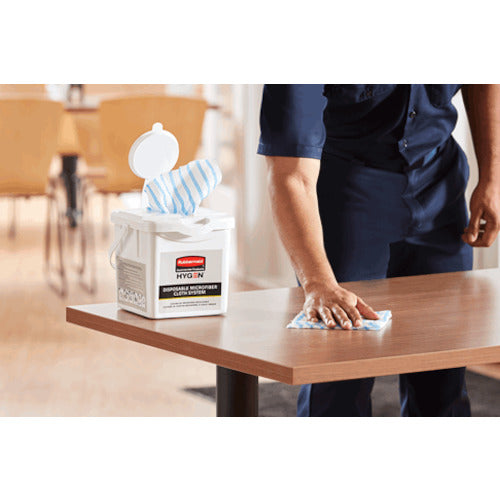 Rubbermaid Disposable Microfiber Cloth Case with Handle (Pack of 4) RM1965401WT 1 Box