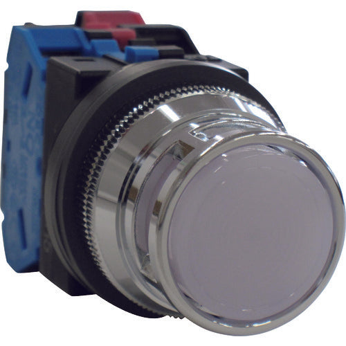 IDEC Φ30フルガード付丸型照光押ボタンスイッチ ALFN22211DNPW 1 個