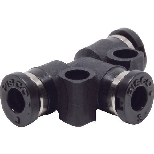 PISCO 튜브 피팅 미니 타입 유니온 티 PE3M 1개