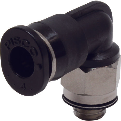 PISCO チューブフィッティング ミニエルボチューブ4ネジM5X08色M PL4-M5M 1 個