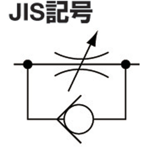 PISCO スピードコントローラ エルボ メーターアウト制御チューブ10ネジR1/2 JSC10-04A 1 個