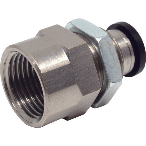 PISCO 튜브 피팅 암 격벽 스트레이트 튜브 8 접속 구경 R3/8 PMF8-03 1개