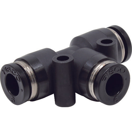 PISCO 튜브 피팅 유니온 티 PE6 1개