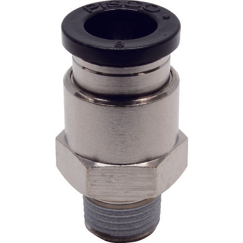 PISCO チューブフィッティング ストレート 適合外径8mm 接続口径R1/8 PC8-01 1 個