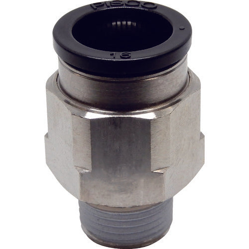 PISCO Tube Fitting Straight Fitting Outer Diameter 16mm Connection Port Size R3/8 PC16-03 1 pc
