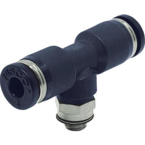 PISCO チューブフィッティング ティー 適合外径4×4mm 接続口径M5×0.8 PB4-M5 1 個