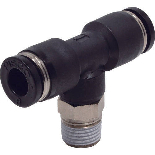 PISCO チューブフィッティング ティー 適合外径6×6mm 接続口径R1/8 PB6-01 1 個