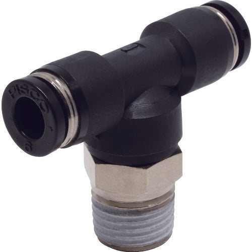 PISCO チューブフィッティング ティー 適合外径6×6mm 接続口径R1/4 PB6-02 1 個