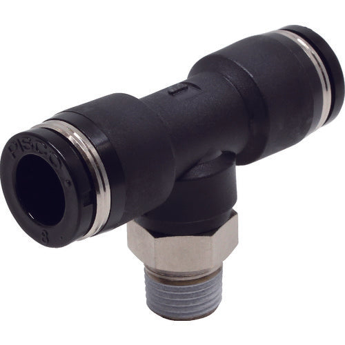 PISCO チューブフィッティング ティー 適合外径8×8mm 接続口径R1/8 PB8-01 1 個