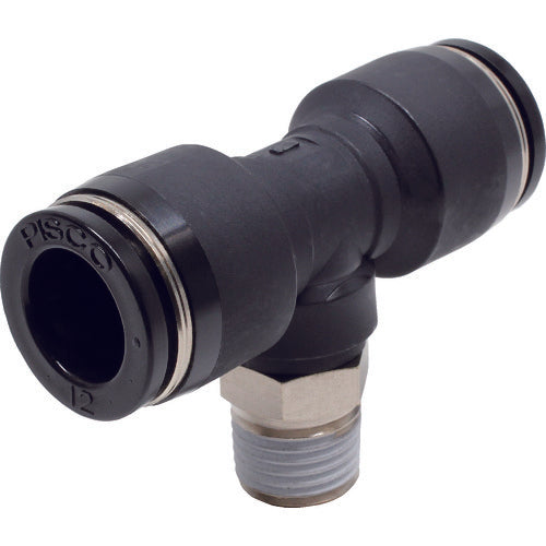 PISCO チューブフィッティング ティー 適合外径12×12mm 接続口径R1/4 PB12-02 1 個