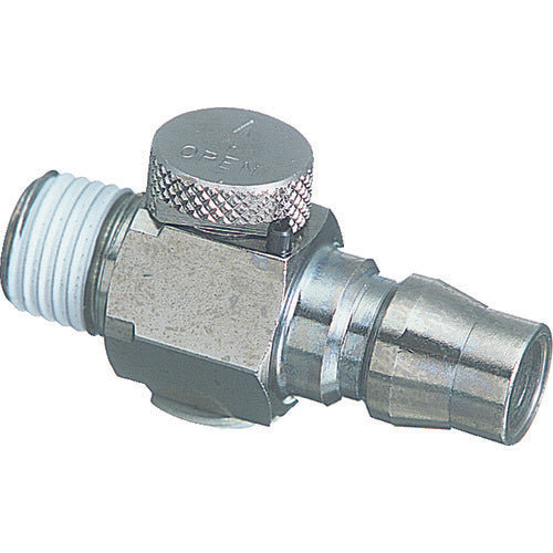 Chiyoda Metal Coupling Flow Adjustment Valve Coupling Plug R1/4 FRP-02 1 pc