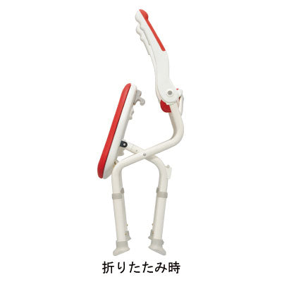安寿 折りたたみシャワーベンチ ISフィット / 536-105 レッド 1 台