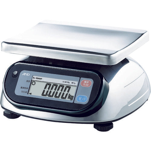 A&D 방진・방수 디지털 저울 워터보이 0.005kg/10kg SL10KWP 1대
