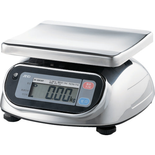 A&D 방진·방수 디지털 저울 워터 보이 0.01kg/20kg SL20KWP 1대