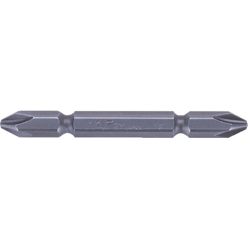 NAC Aluminum Sash Driver Bit, Insert 6.35 x No. 2 x 65L, 4WY2065, 10 pieces