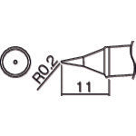 Hakko soldering tip WI type T12-WI 1 piece